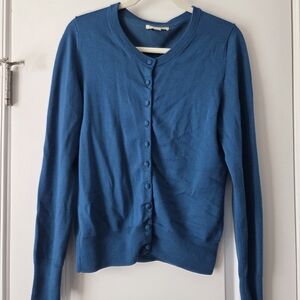 Banana Republic Teal Button-Up Cardigan